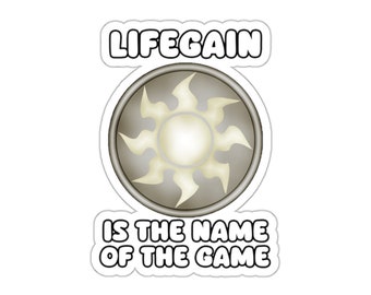 Pegatinas troqueladas Lifegain White Mana MTG