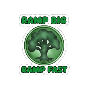 Ramp Big Green Mana MTG Kiss-Cut Stickers