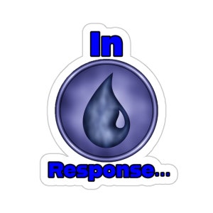 In Response Blue Mana Sticker