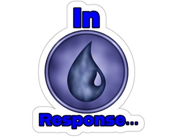 In Response Blue Mana Sticker