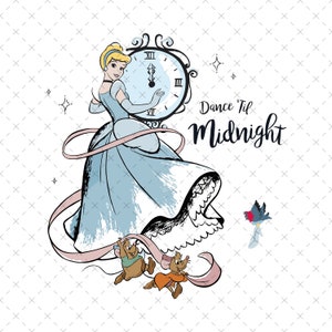 Pacchetto SVG Dance Til Midnight Princess, viaggio in famiglia 2024 (PNG, SVG)