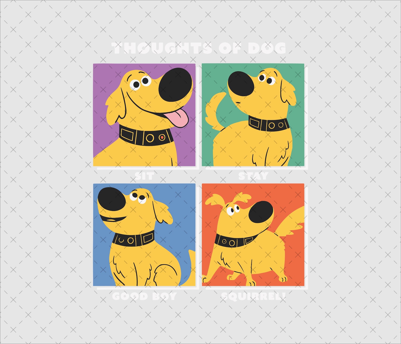 Dug 'up' Movie PNG SVG, Squirrel Thoughts Design (digital File) - Etsy
