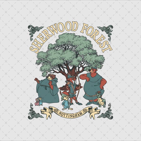 Retro Robin Hood 1973 Clipart (PNG, SVG)