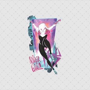 Camisa Vintage The Amazing Spider Gwen Download, Download Digital, Spider Man Series PNG, Spider Gwen Stacy PNG Download