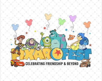 Pixar Fest Family Vacation PNG SVG, Cartoon Trip (Digital Download)