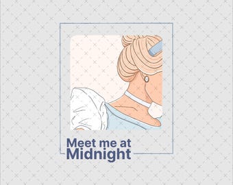Cinderella Princess PNG, Midnight Design, Vacation Shirt (Digital Download)
