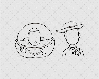 Toy Story Clipart, Buzz, Woody, Alien (PNG, SVG)