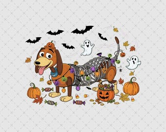 Slinky Dog Halloween Png, Toy Story Halloween Digital Download, Instant Download PNG SVG File