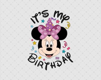 Mouse Girl Birthday Shirt PNG SVG, Magical Birthday (Digital Download)