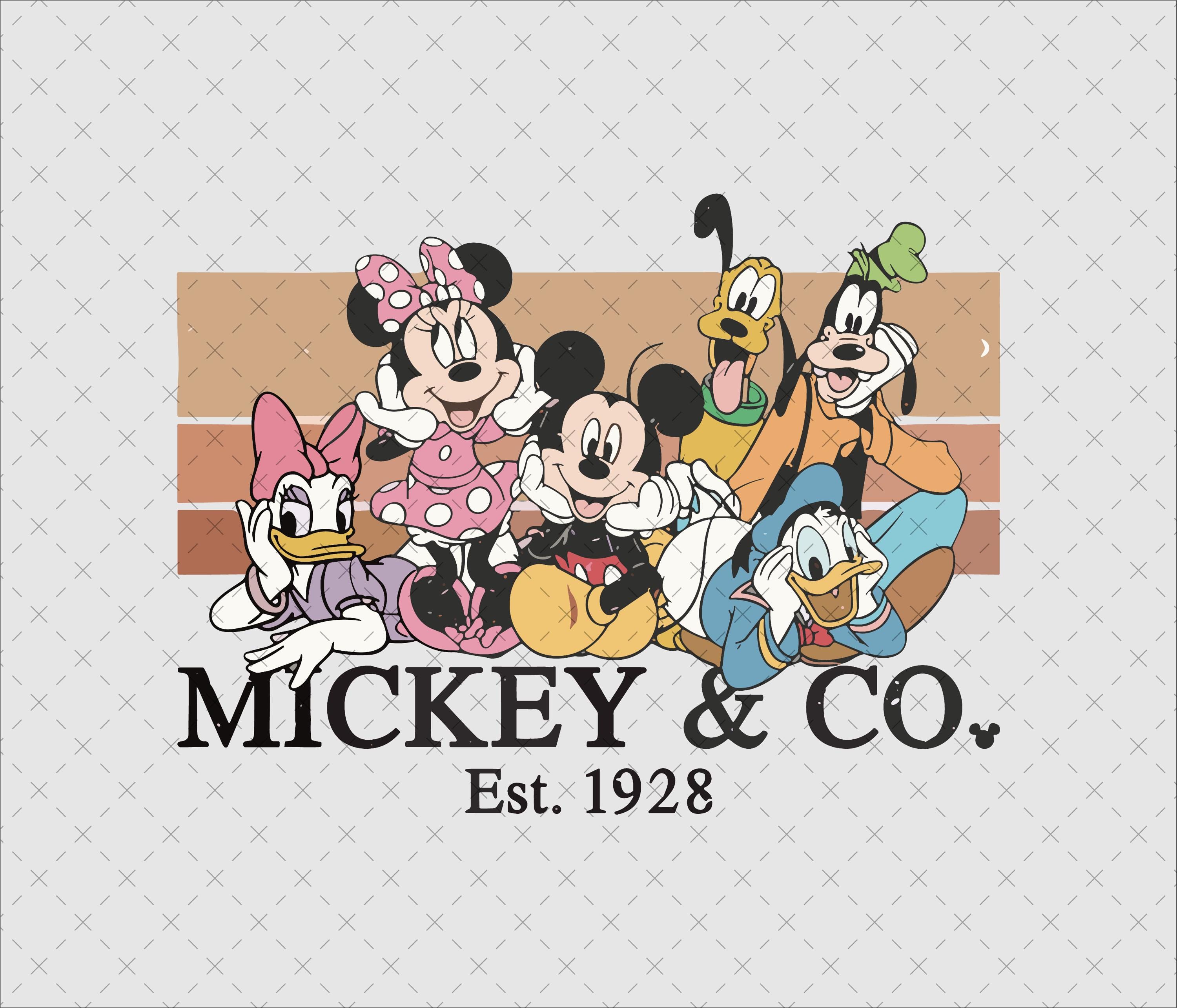 Mickey and Co 1928 Png Svg, Instant Download, Retro Mouse Friends