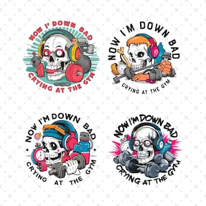Now I&#39;m Down Bad Crying At The Gym Png, Retro The Tortured Poet Department Png, Swiftie Gym, Workout Shirt, Down Bad Crying at the Gym