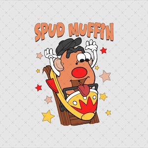 Mr. Potato Head Png, Spud Muffin Design, Toy Story Mr. Potato Head, Divertido Clipart De Dibujos Animados, Arte Colorido De Spud Muffin, Descarga Instantánea