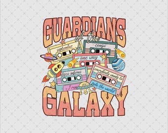 Retro Guardians Galaxy Svg, Guardians Galaxy Sublimationsdesign, Guardians Galaxy, Nur Png, Instand Download, digitale Datei