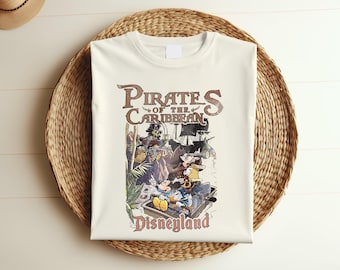 Pirates of The Caribbean Disneyland, Pirates Shirt, Mickey Pirates Sweatshirt, Mickey Caribbean Shirt, Disneyland Pirate Cruise Shirt d010