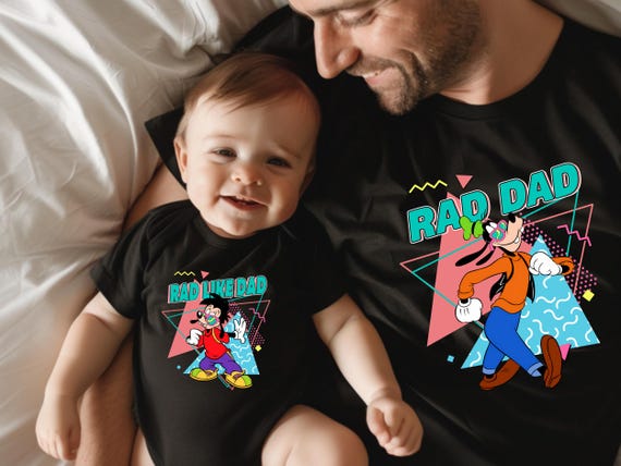 Disney Goofy And Max Goofy Shirt, Rad Dad And Rad Like Dad Sweatshirt, Disney Dad And Son Shirt, Disneyworld Fathers Day Shirt, Bodysuit d02
