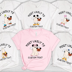 Personalized Disney Halloween Costumes, Most Likely To Party Shirt, Group Halloween Costume, Custom Disney Halloween, Disney Halloween t1109