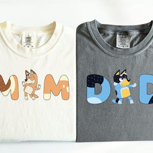 Comfort Colors® , Blue  Family Shirt, blue dog  Mom Shirt, Blue dog  Dad Shirt, blue dog Birthday Shirt, Blue dog lover shirt,  532