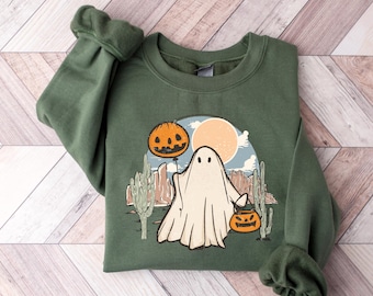 Halloween Ghost Shirt, Cute Ghost Shirt, Women Halloween Shirt, Cute Fall Shirt, Spooky Season Shirt, Gift For Halloween, Spooky Season,t143