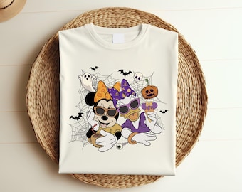 Minnie And Daisy Halloween Shirt, Best Friend Halloween Shirt, Disney Minnie And Daisy Sweatshirt, Disney Halloween Tee, Girls Halloween s47