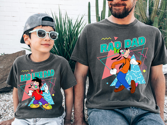 Comfort Colors® Disney Goofy And Max Goofy Shirt, Rad Dad And Rad Like Dad shirt, Disney Dad And Son Shirt, Disneyworld Fathers Day , d002