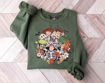 Disney Toy Story Halloween skeleton shirt, Toy Story Skeleton You've Got A Friend In Me shirt, Halloween Toy Story Land Tee, Halloween s52
