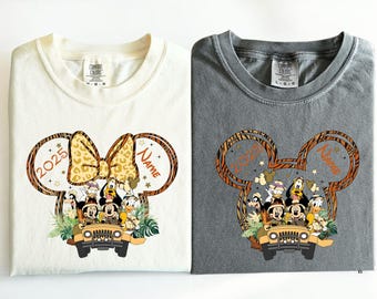 Comfort Colors® Personalized Disney Animal Kingdom Shirts, Custom Disney Safari Shirts, Animal Kingdom Family Shirt, Disneyworld Safari d011