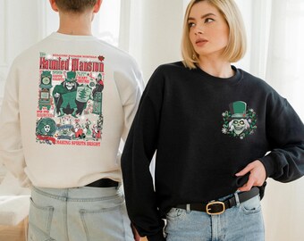Vintage Haunted Mansion Two-Sided  Shirt, Stretching Room Shirt, Haunted Mansion 1969 Sweatshirt, Disneyland Halloween Vacation Hoodie, a163