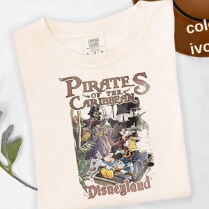 Comfort Colors® Pirates of The Caribbean Disneyland Shirt, Mickey Pirates Shirt, Disney Tee, Mickey Caribbean Shirt, Disneyland Pirates d010