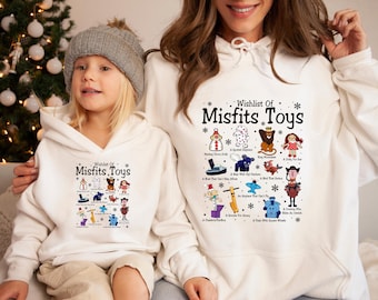 Camiseta navideña de Misfits Toys, camiseta de Misfits Toys, camiseta de regalo navideño, camiseta navideña, camiseta de película navideña, sudadera navideña, 316