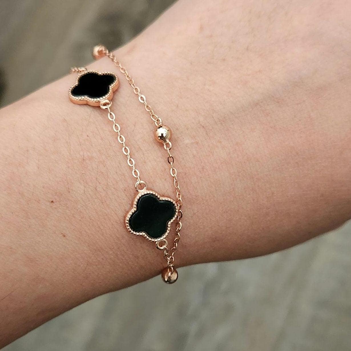 tanje クローバー　ブレスレット クローバーブレスレット クローバー アクセサリー バングル