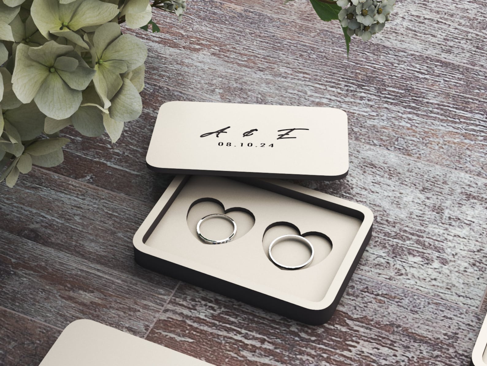 Exquisite Laser Cut Wedding Ring Box Bundle: Personalized SVG Designs ...