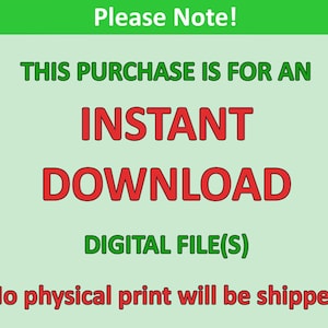 K&ouml;nnte beinhalten: Gr&uuml;ner und wei&szlig;er Text auf hellgr&uuml;nem Hintergrund. Der Text lautet: "Bitte beachten Sie! Dieser Kauf ist f&uuml;r einen sofortigen Download digitaler Datei(en). Es wird kein physischer Ausdruck versandt."