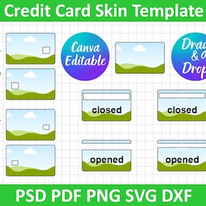 Plantilla de diseño de tarjeta de crédito, plantilla de calcomanía para tarjeta de crédito, plantilla de cubierta de diseño de tarjeta, cubierta de tarjeta ebt, Silhouette DXF, cubierta de tarjeta Svg para cricut