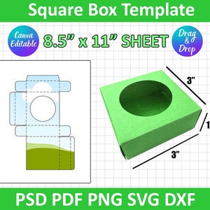 Seifenkisten-Svg, Quadratische Boxen-Schablonen svg, Boxen-Svg, Rechteckige Boxen-Svg, Verpackungsboz-Svg, svg-Datei für Cricut, pdf, svg, psd, canva editable