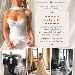 Bridal Chiffon Cape with High Neck & Draped Sleeves image 8
