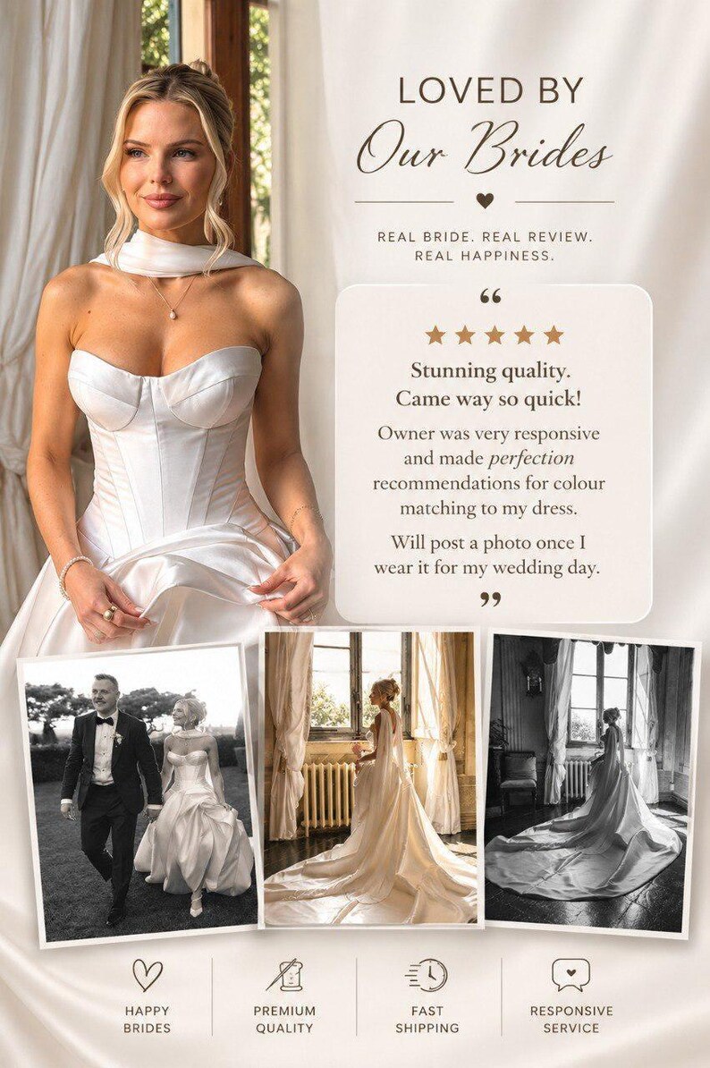 Bridal Chiffon Cape with High Neck & Draped Sleeves image 8