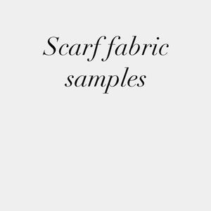 Scarf fabric samples