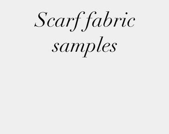 Scarf fabric samples