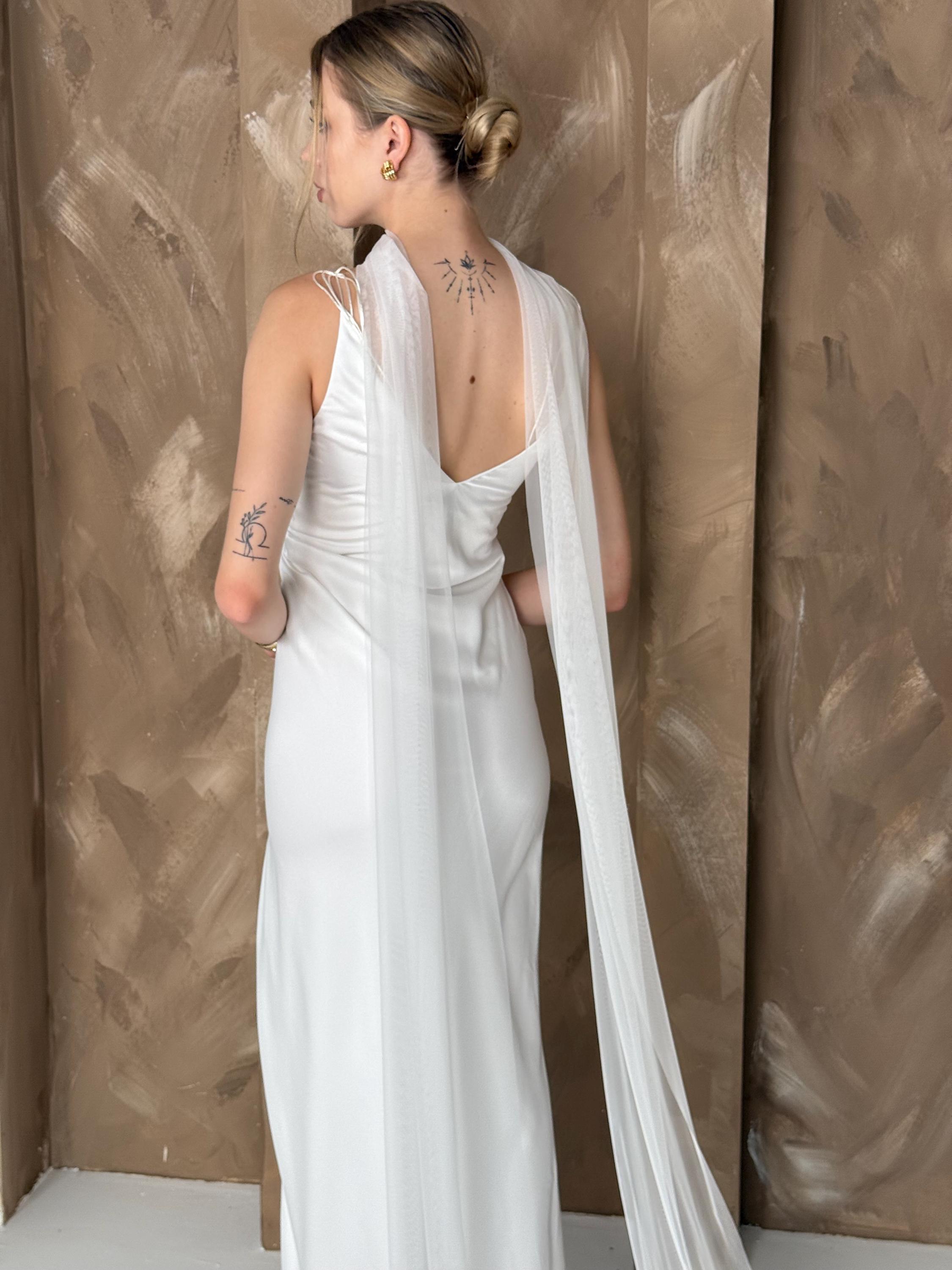 chinese dress ladies Cap Sleeve Lace Midi Dress In Ivory Nude main image 1