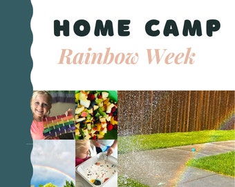 Actividades de la Semana del Arcoíris – Programa del campamento de verano, de 2 a 10 años (PDF imprimible)