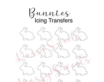 Bunny icing cookie Transfer