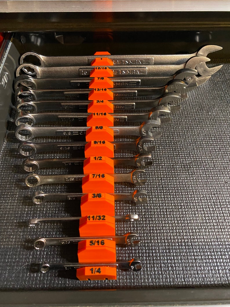 QRT Mag Lock Nut Driver Organizer Rails – Magnetic, 3D Printed USA, Glossy Finish