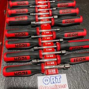 Magnetic Organizer for ICON Comfort Grip Nut Drivers N55