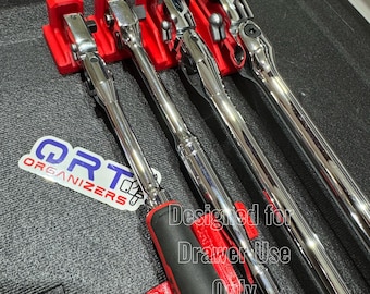 Sistema organizador de trinquete con cerradura magnética para cajones