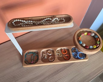 Wooden Metal Jewelry \ Watch  Organizer Stand