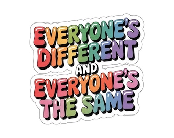 Ognuno è diverso e ognuno è uguale Adesivo / Autismo BCBA RBT Educazione speciale Adesivi per laptop e notebook