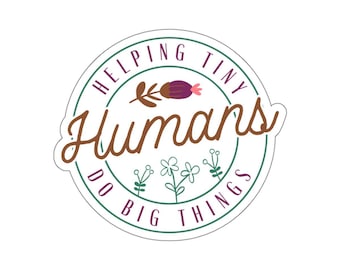 Adesivo "Aiutiamo i piccoli a fare grandi cose" / Adesivi per laptop e notebook su autismo, BCBA, RBT e educazione speciale