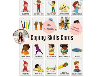 Schede didattiche sulle abilità di coping per bambini: strumento di apprendimento socio-emotivo, schede di regolazione emotiva, risorsa di istruzione e consulenza