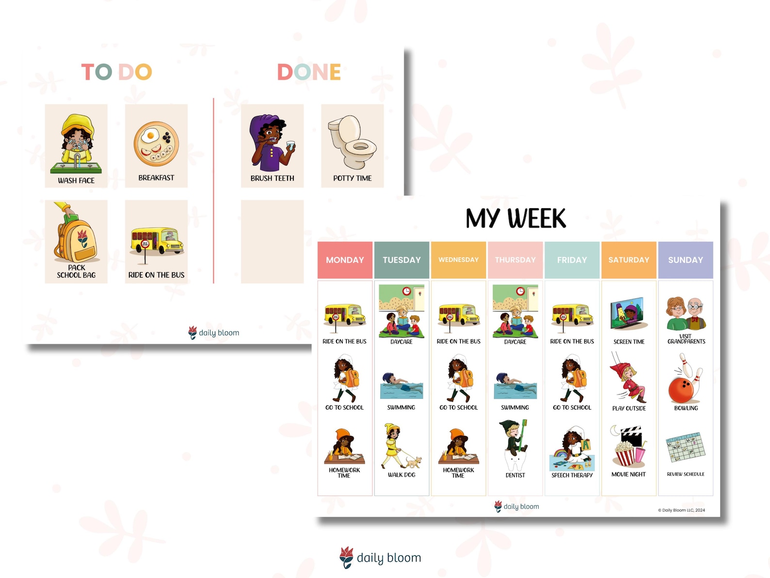 Daily Routine Grade R Dbe Visual Schedule for Kids, Daily Routine Cards for Kids, Toddler Routine ...