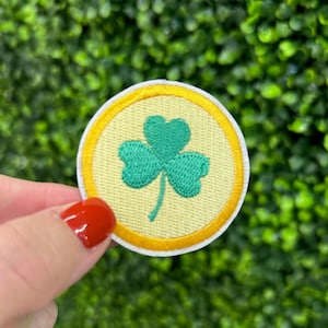 Shamrock Coin Circle Embroidered Patch